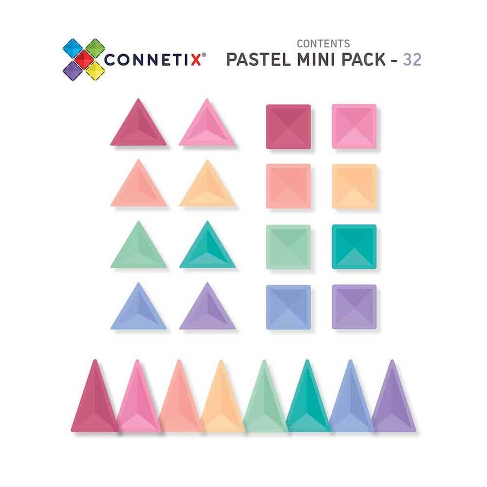 Bouwdoos Pastel Mini pack 32 stuks Bouwdoos Pastel Mini pack 32 stuks