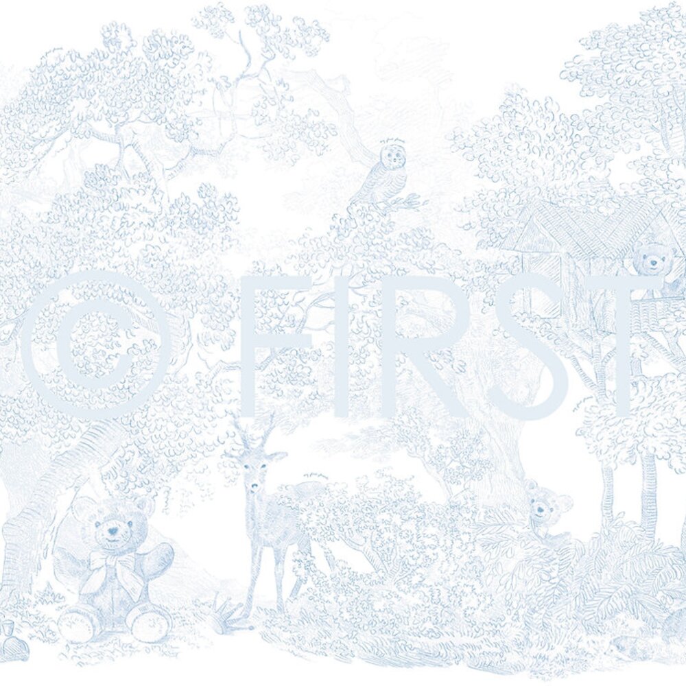 xxl wallpaper my first friends PANORAMA LINEN BLUE Azzuro xxl wallpaper my first friends PANORAMA LINEN BLUE Azzuro