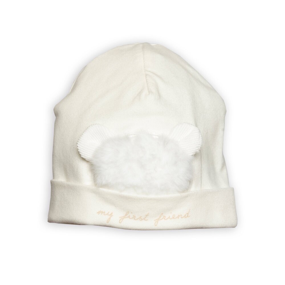 bonnet teddy bear backside fur FIRST®One collectio Off white