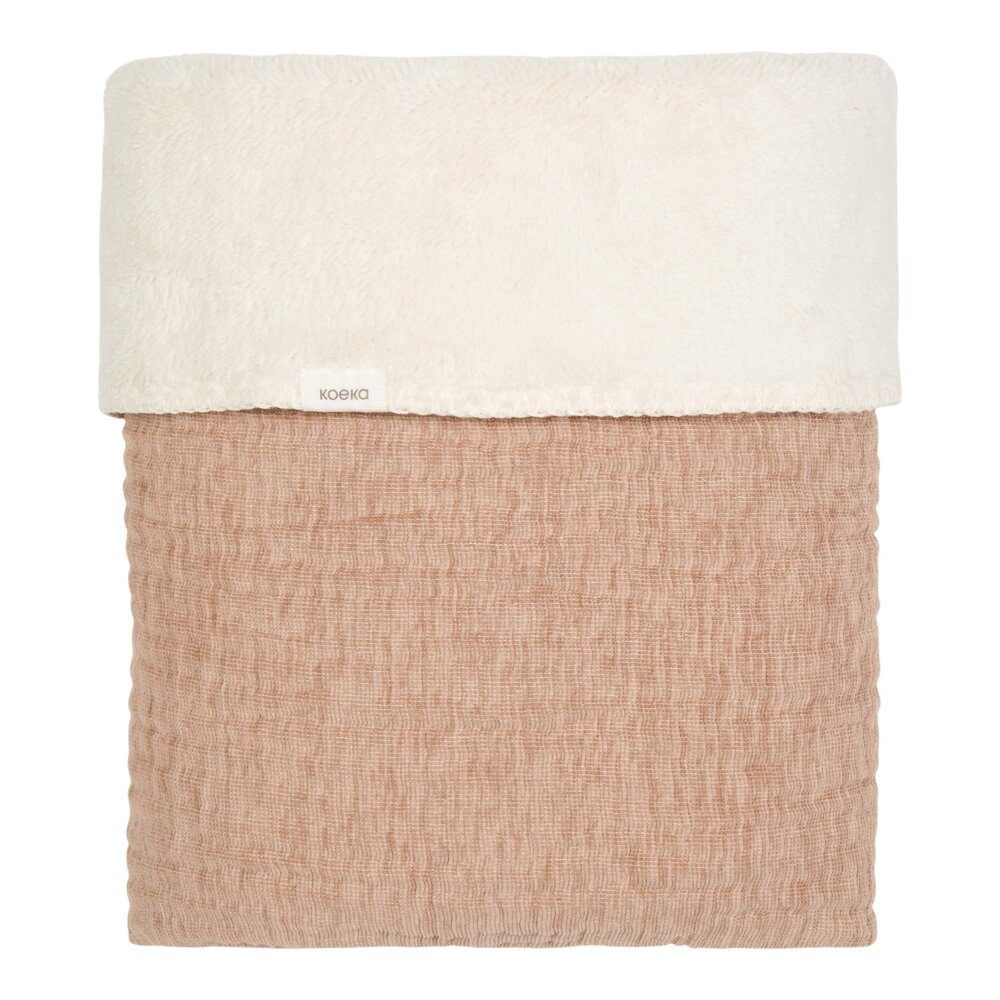 Wiegdeken teddy Rivoli 75x100 cm caffe