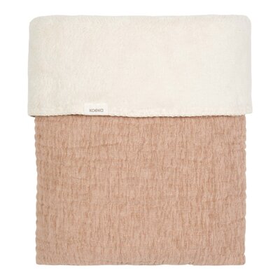 Wiegdeken teddy Rivoli 75x100 cm caffe