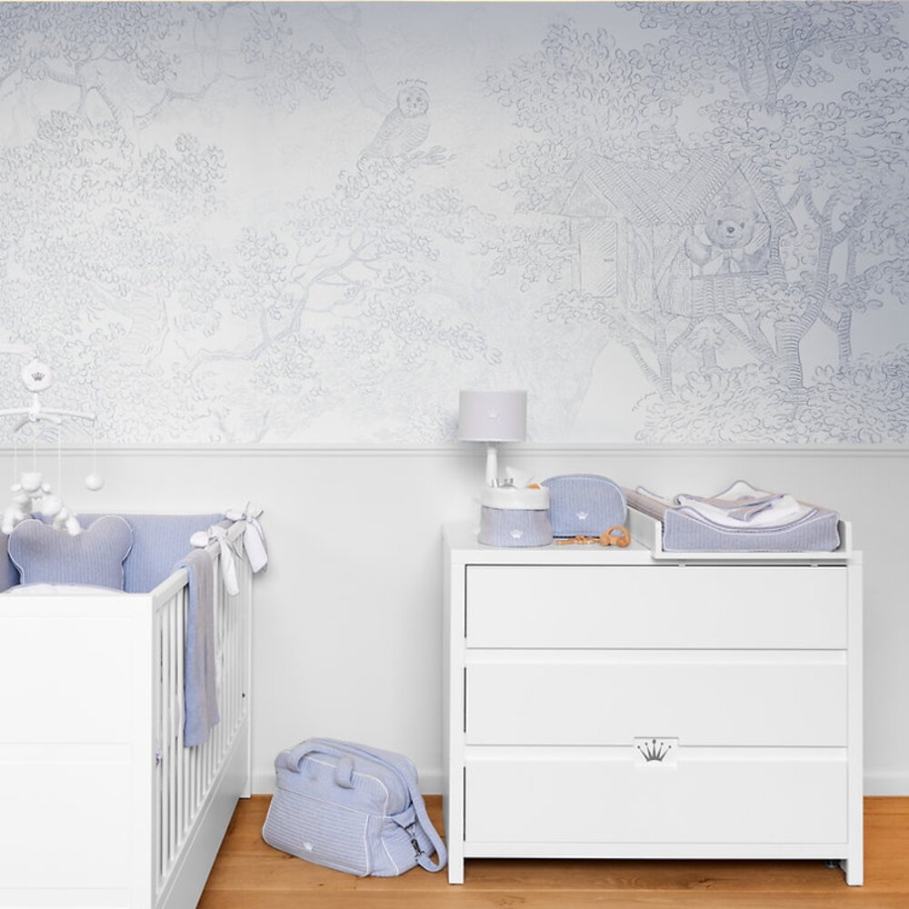 xxl wallpaper my first friends PANORAMA LINEN BLUE Azzuro xxl wallpaper my first friends PANORAMA LINEN BLUE Azzuro