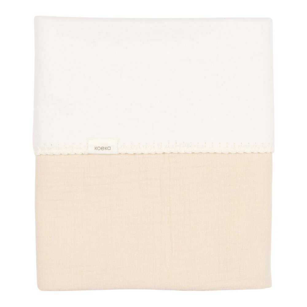 Wiegdeken cotton fleece Faro Warm White