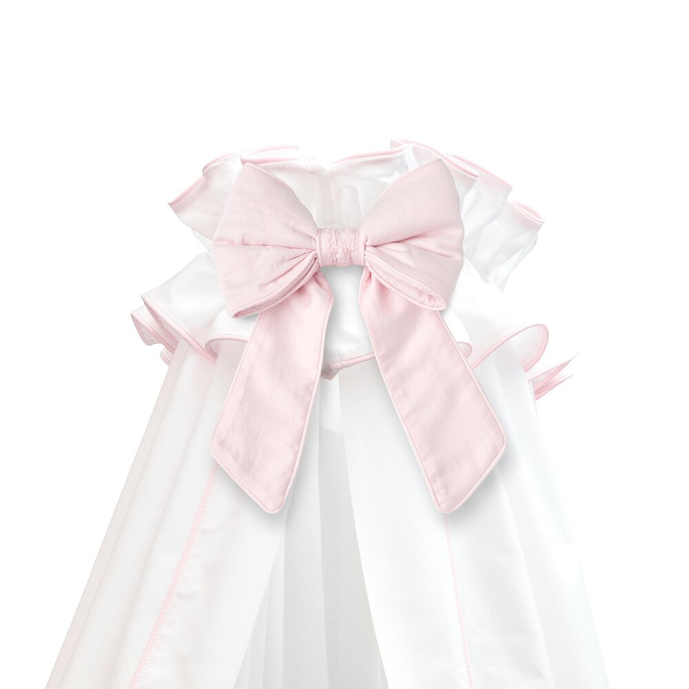 bow for canopy for cot VALENTINA Crystal pink