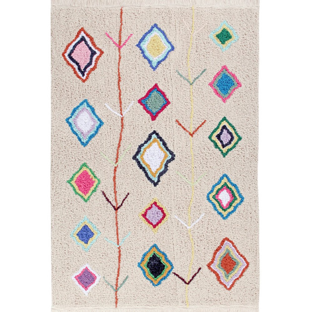 Wasbaar tapijt Kaarol 120 x 160 cm Multicolor, Natural