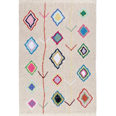 Wasbaar tapijt Kaarol 120 x 160 cm Multicolor, Natural