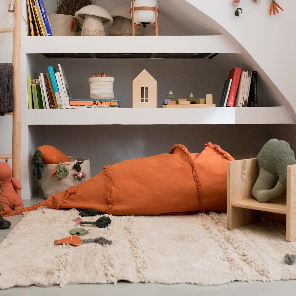Bean bag Cathy the Carrot - 100 x 55 cm Oranje