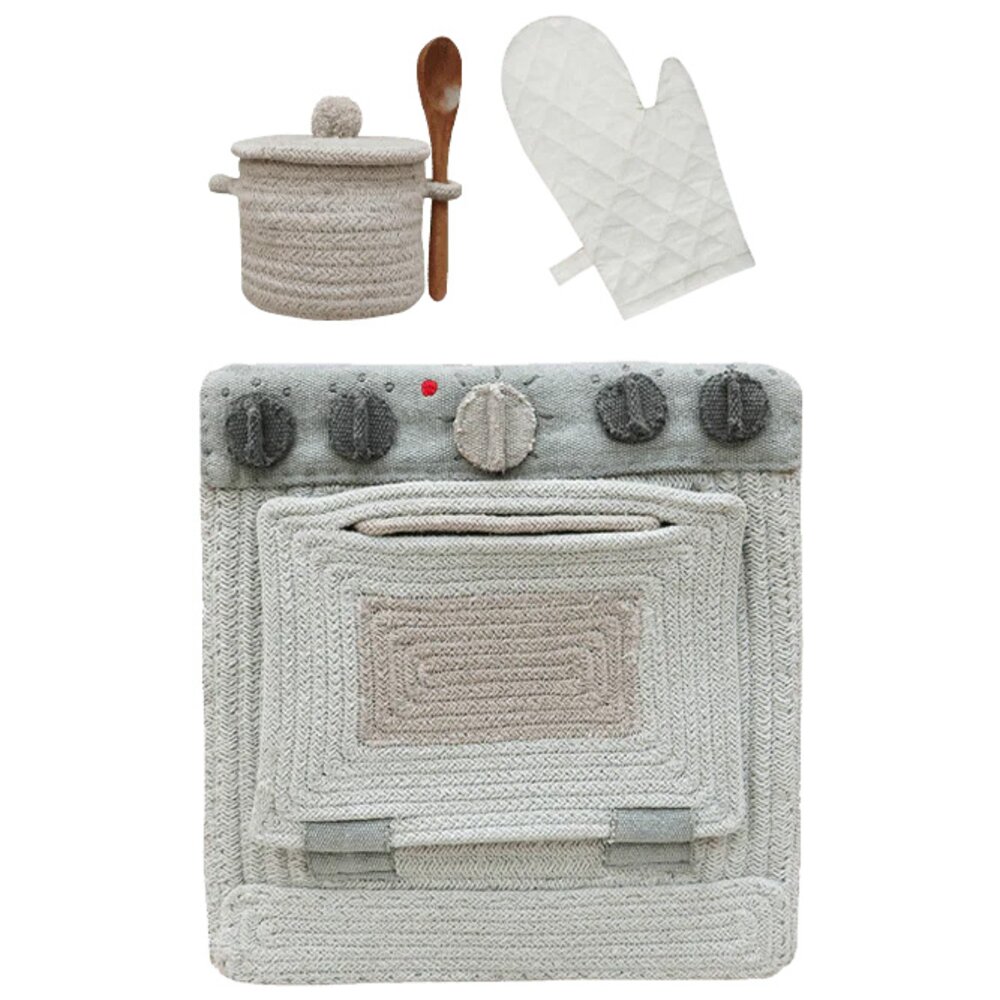 Speelkeuken opbergmand 30 x 33 x 26 cm Grey Speelkeuken opbergmand 30 x 33 x 26 cm Grey