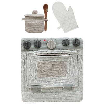 Speelkeuken opbergmand 30 x 33 x 26 cm Grey Speelkeuken opbergmand 30 x 33 x 26 cm Grey