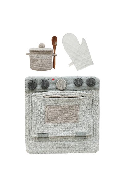 Speelkeuken opbergmand 30 x 33 x 26 cm Grey Speelkeuken opbergmand 30 x 33 x 26 cm Grey