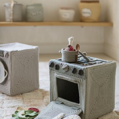 Speelkeuken opbergmand 30 x 33 x 26 cm Grey Speelkeuken opbergmand 30 x 33 x 26 cm Grey