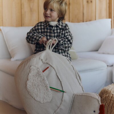 Pouf Chicken - 60 x 40 x 44 cm Natural Pouf Chicken - 60 x 40 x 44 cm Natural