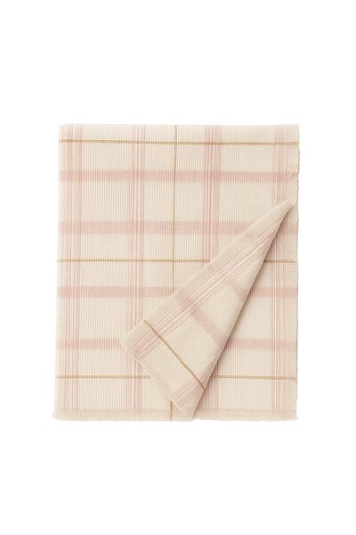 Handloom Kid Bed Throw Tartan Rose 140 x 200 cm Rose Handloom Kid Bed Throw Tartan Rose 140 x 200 cm Rose