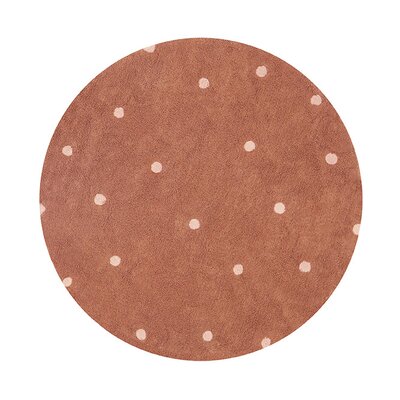 Wasbaar tapijt Round Dot Chestnut - Ø 140 cm Toffee Wasbaar tapijt Round Dot Chestnut - Ø 140 cm Toffee
