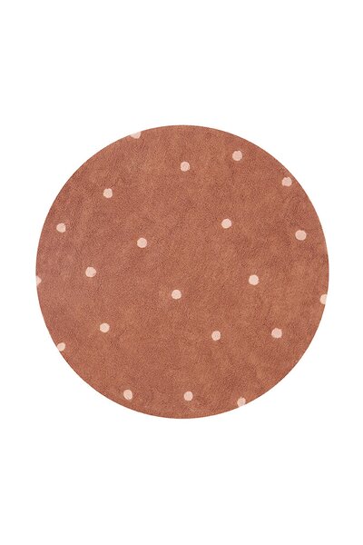Wasbaar tapijt Round Dot Chestnut - Ø 140 cm Toffee Wasbaar tapijt Round Dot Chestnut - Ø 140 cm Toffee