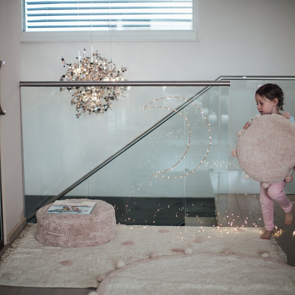 Wasbaar tapijt Hippy Dots Natural - Vintage Nude - Pink, Natural
