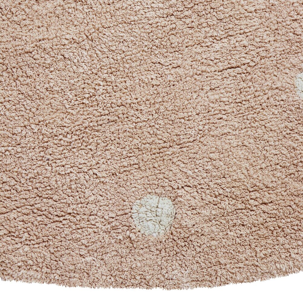 Wasbaar tapijt Round Dot Rose - Ø 140 cm Rose Wasbaar tapijt Round Dot Rose - Ø 140 cm Rose