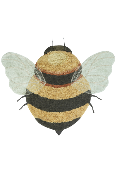 Wasbaar tapijt Bee - 115 x 150 cm Honey, Black Wasbaar tapijt Bee - 115 x 150 cm Honey, Black