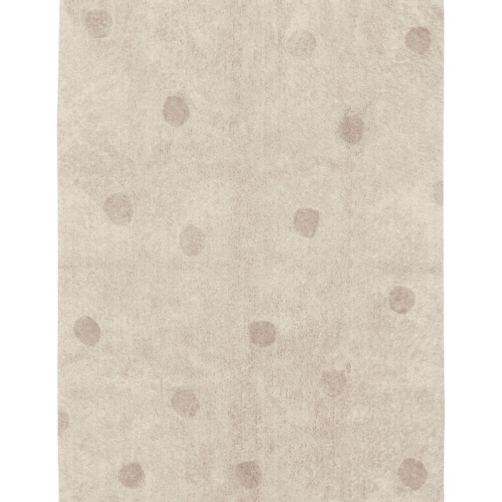 Wasbaar tapijt Hippy Dots Natural - Vintage Nude - Pink, Natural