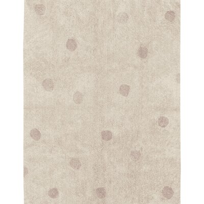 Wasbaar tapijt Hippy Dots Natural - Vintage Nude - Pink, Natural