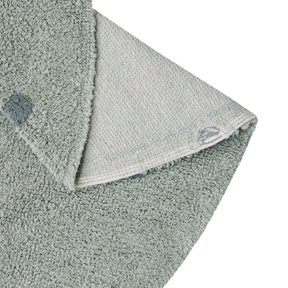 Wasbaar tapijt Round Dot Blue Sage - Ø 140 cm Blue Wasbaar tapijt Round Dot Blue Sage - Ø 140 cm Blue