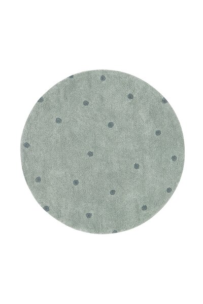 Wasbaar tapijt Round Dot Blue Sage - Ø 140 cm Blue Wasbaar tapijt Round Dot Blue Sage - Ø 140 cm Blue