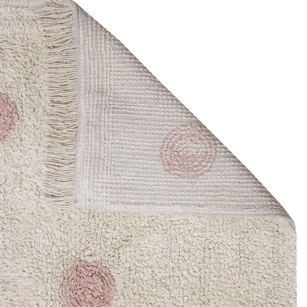 Wasbaar tapijt Hippy Dots Natural - Vintage Nude - Pink, Natural