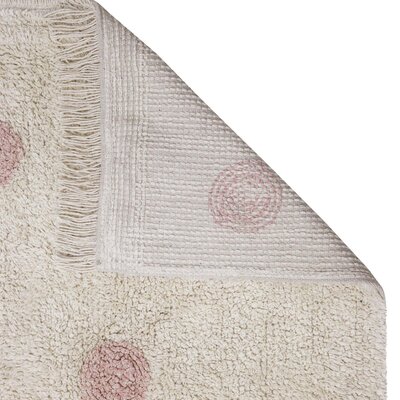 Wasbaar tapijt Hippy Dots Natural - Vintage Nude - Pink, Natural