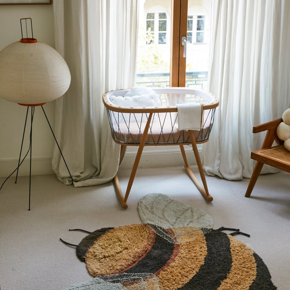 Wasbaar tapijt Bee - 115 x 150 cm Honey, Black Wasbaar tapijt Bee - 115 x 150 cm Honey, Black
