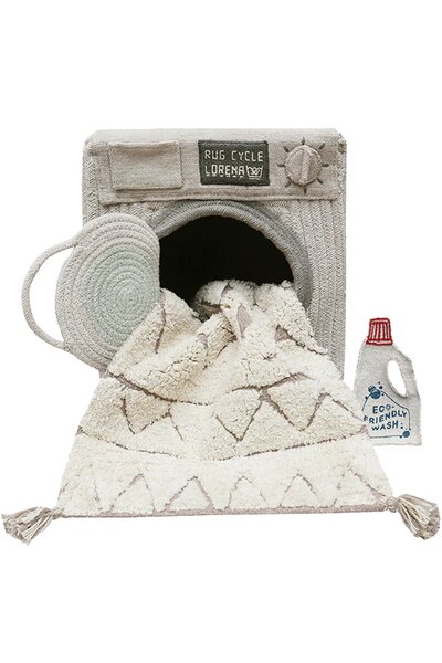 Wasmachine opbergmand 30 x 33 x 31 cm Grey Wasmachine opbergmand 30 x 33 x 31 cm Grey