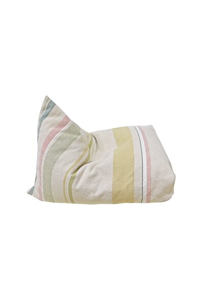 Pouf Cleo multi stripe - 55 x 85 x 55 cm Multicolor Pouf Cleo multi stripe - 55 x 85 x 55 cm Multicolor