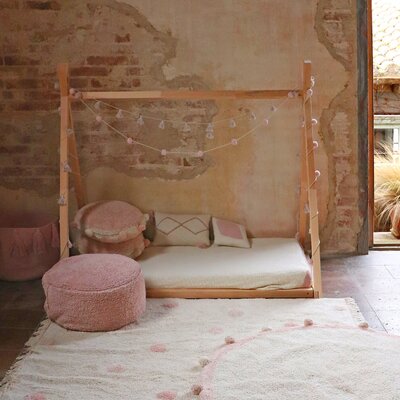 Wasbaar tapijt Hippy Dots Natural - Vintage Nude - Pink, Natural