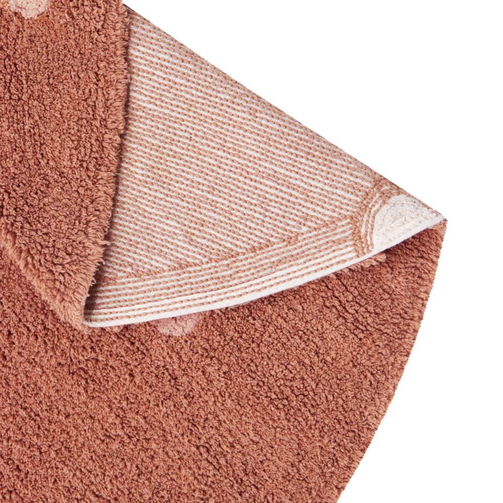 Wasbaar tapijt Round Dot Chestnut - Ø 140 cm Toffee Wasbaar tapijt Round Dot Chestnut - Ø 140 cm Toffee