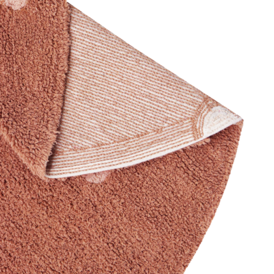 Wasbaar tapijt Round Dot Chestnut - Ø 140 cm Toffee Wasbaar tapijt Round Dot Chestnut - Ø 140 cm Toffee