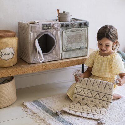 Wasmachine opbergmand 30 x 33 x 31 cm Grey Wasmachine opbergmand 30 x 33 x 31 cm Grey