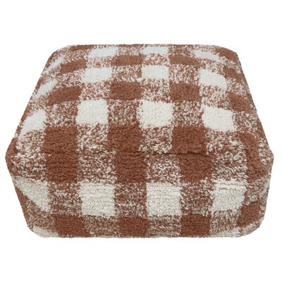 Poef Vichy Toffee - 20 x 40 x 40 cm Brown Poef Vichy Toffee - 20 x 40 x 40 cm Brown