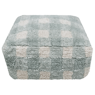 Poef Vichy Blue Sage - 20 x 40 x 40 cm Blue Poef Vichy Blue Sage - 20 x 40 x 40 cm Blue