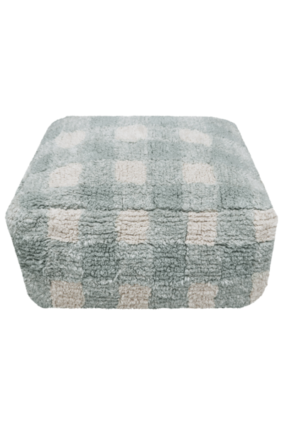 Poef Vichy Blue Sage - 20 x 40 x 40 cm Blue Poef Vichy Blue Sage - 20 x 40 x 40 cm Blue
