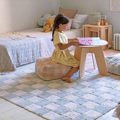 Pouf Vichy Rose - 20 x 40 x 40 cm Pink Pouf Vichy Rose - 20 x 40 x 40 cm Pink