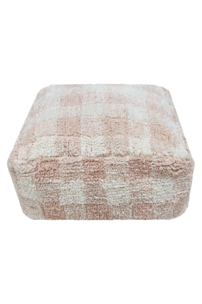 Pouf Vichy Rose - 20 x 40 x 40 cm Pink Pouf Vichy Rose - 20 x 40 x 40 cm Pink