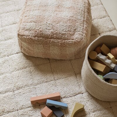 Pouf Vichy Rose - 20 x 40 x 40 cm Pink Pouf Vichy Rose - 20 x 40 x 40 cm Pink
