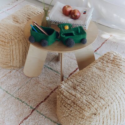 Hooibaal poef - 52 x 30 x 30 cm Honing Hooibaal poef - 52 x 30 x 30 cm Honing
