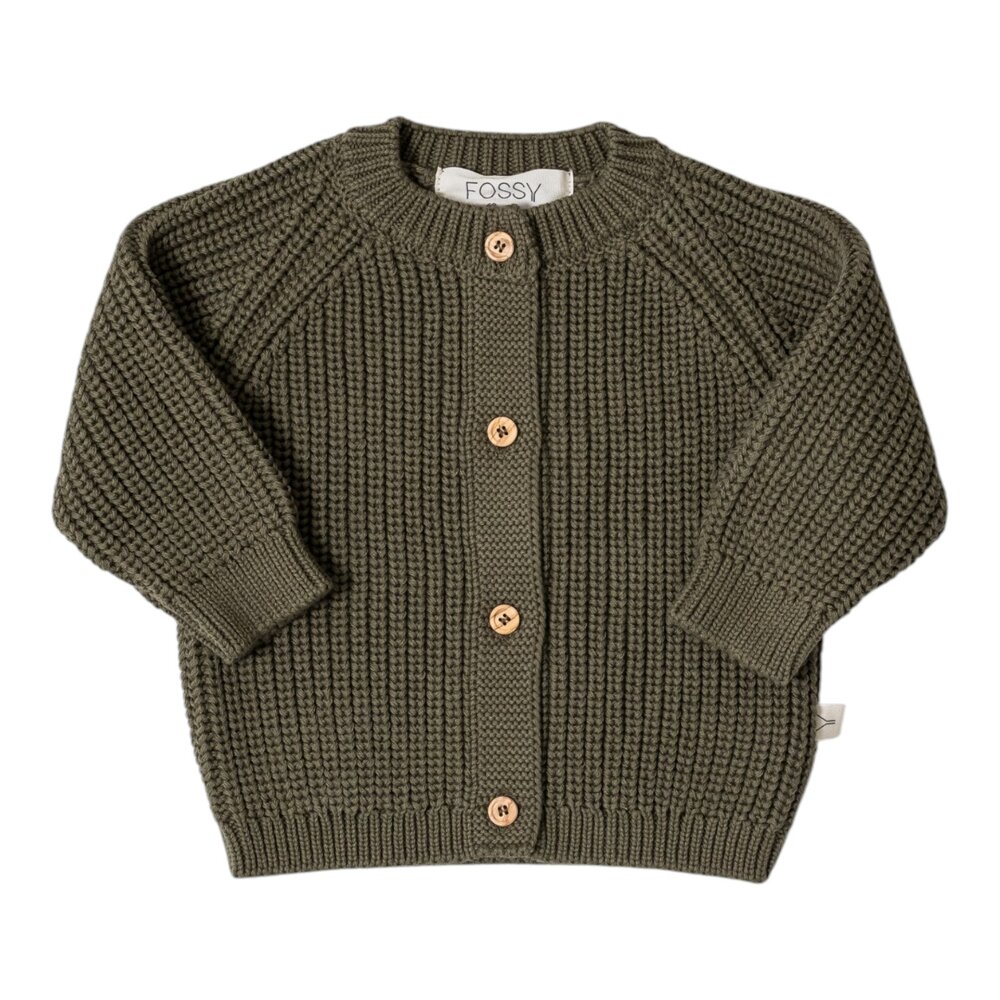 Lumy gilet gebreid Olive green Lumy gilet gebreid Olive green
