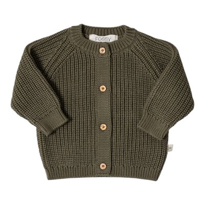 Lumy gilet gebreid Olive green Lumy gilet gebreid Olive green