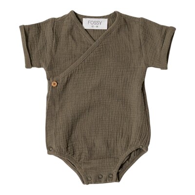 Romper Muselin Olive green Romper Muselin Olive green