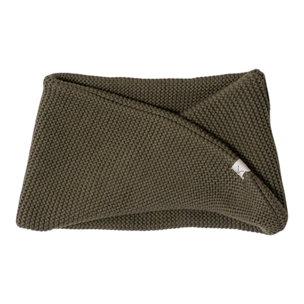Sjaal Ivy knitted Olive green Sjaal Ivy knitted Olive green