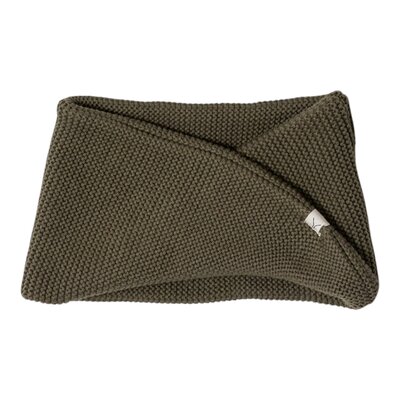 Sjaal Ivy knitted Olive green Sjaal Ivy knitted Olive green
