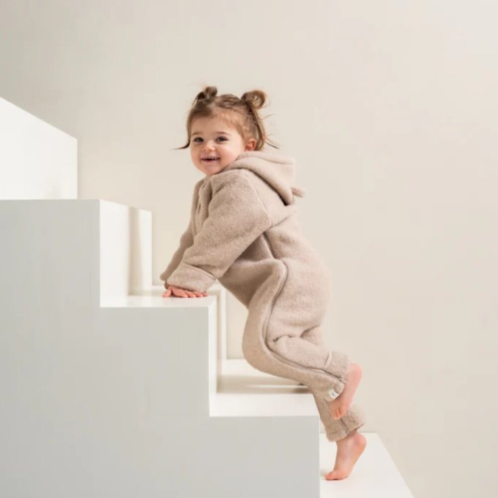 Leny onesie wool Beige Leny onesie wool Beige