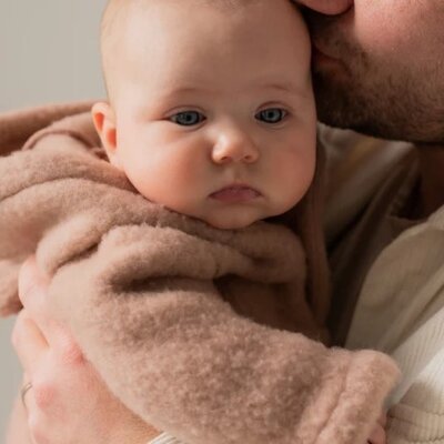 Babyjasje met zijritsen - Easy Zip - Novy Jacket Wool Old pink