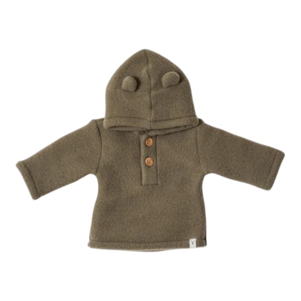 Babyjasje met zijritsen - Easy Zip - Novy Jacket Wool Olive green
